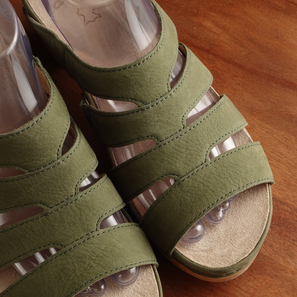 Dansko Sandals Womens SZ EU 39 US 8.5-9 Green Lyndi Slide Comfort Coastal Shoes - Picture 10 of 15
